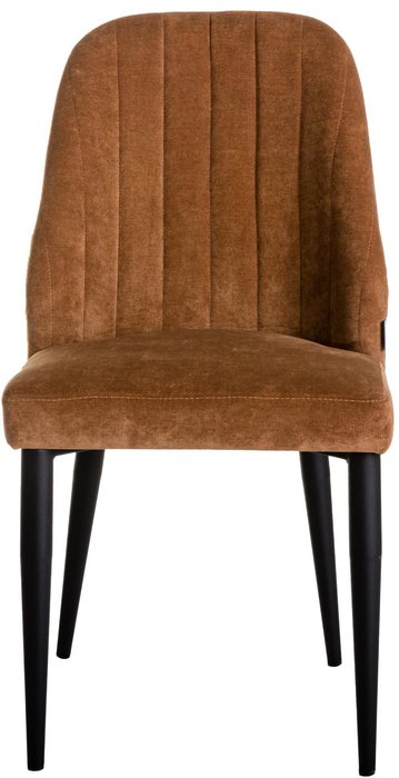 Стул Alen коричневого цвета на черных ножках - купить Обеденные стулья по цене 10080.0
