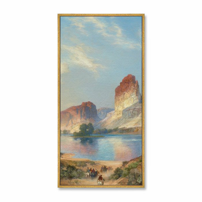 Репродукция картины на холсте из 3-х частей Green River, Wyoming, 1911г. - лучшие Картины в INMYROOM