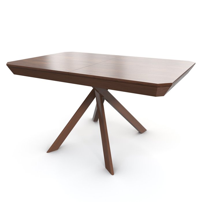 Раздвижной обеденный стол Bezzo коричневого цвета - лучшие Обеденные столы в INMYROOM