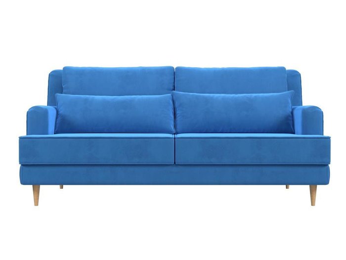 Прямой диван Джерси голубого цвета - купить Прямые диваны по цене 41999.0