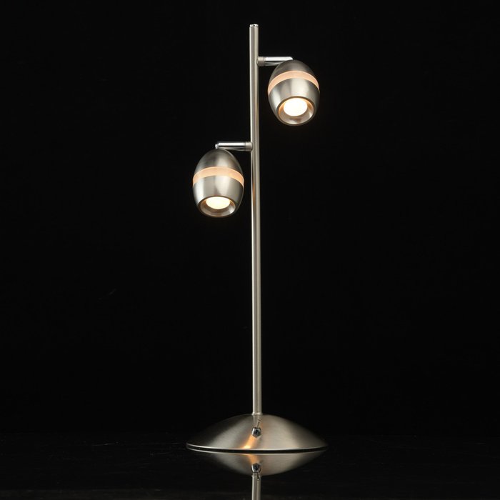 Настольная лампа Этингер в цвете сатинового никеля - купить Настольные лампы по цене 6410.0