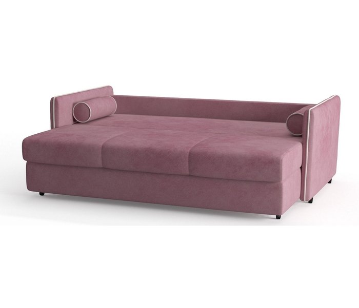 Диван-кровать Адмирал в обивке из велюра розового цвета  - лучшие Прямые диваны в INMYROOM