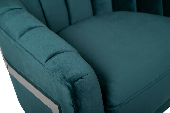 Кресло в обивке из велюра синего цвета - лучшие Интерьерные кресла в INMYROOM