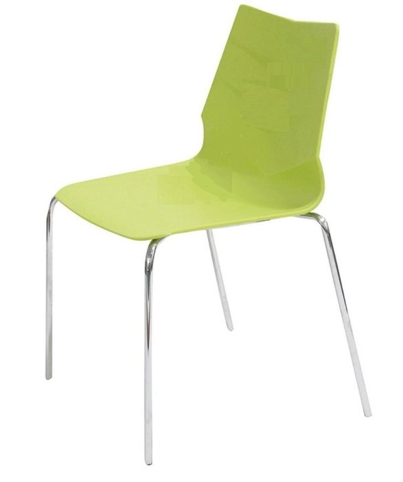 Дизайнерский стул на ножках из хромированного металла