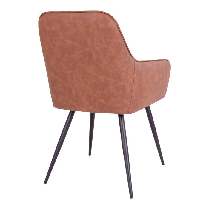 Стул с подлокотником Harbo коричневого цвета  - лучшие Обеденные стулья в INMYROOM