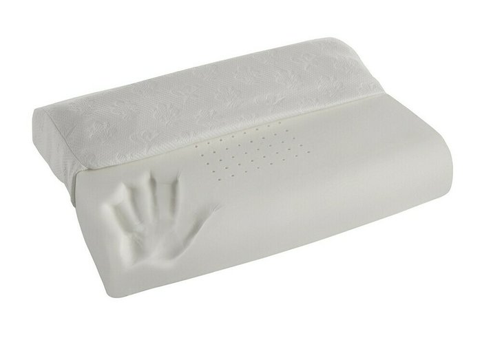Анатомическая подушка Memoform Wave Classico белого цвета - лучшие Подушки для сна в INMYROOM