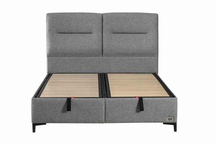 Кровать Climextra 180х200 серого цвета с подъёмным механизмом - купить Кровати для спальни по цене 231300.0