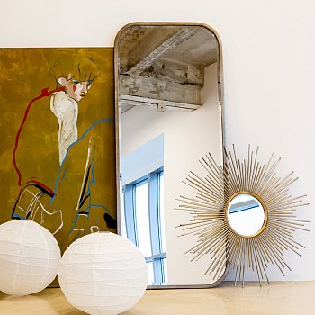 Настенное зеркало Элуиз серебряного цвета - купить Настенные зеркала по цене 25000.0
