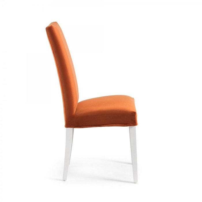 Стул Freia из велюра оранжевого цвета - купить Обеденные стулья по цене 21990.0