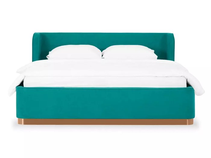 Кровать Vibe 160х200 бирюзового цвета с подъемным механизмом