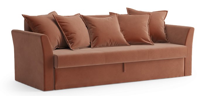 Диван-кровать Фьюжн терракотового цвета Диван-кровать Фьюжн терракотового цвета