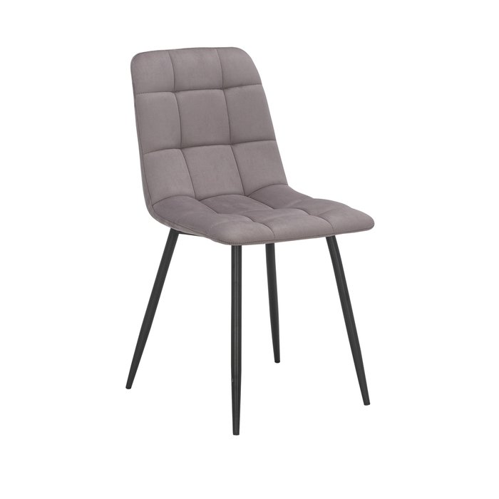 Обеденный стул Скай велюр серого цвета