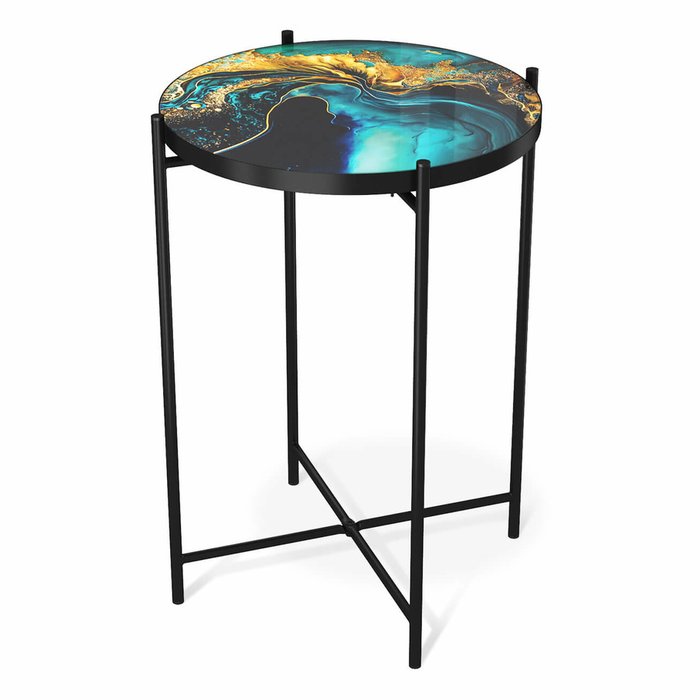 Столик кофейный Cosmic синего цвета - купить Кофейные столики по цене 7090.0