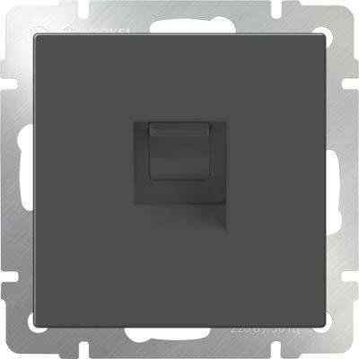 Розетка Ethernet темно-серого цвета