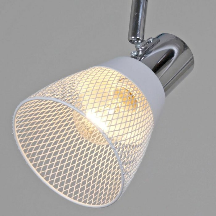 Спот 05968-0.8-02 WH+CR (металл, цвет белый) - лучшие Накладные споты в INMYROOM Спот 05968-0.8-02 WH+CR (металл, цвет белый) - лучшие Накладные споты в INMYROOM