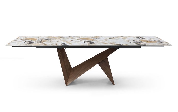 Раздвижной обеденный стол Portofino М с керамической столешницей - лучшие Обеденные столы в INMYROOM