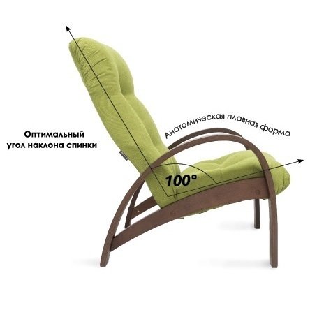 Кресло для отдыха Модель S7 с обивкой Verona_DenimBlue - купить Интерьерные кресла по цене 9857.0