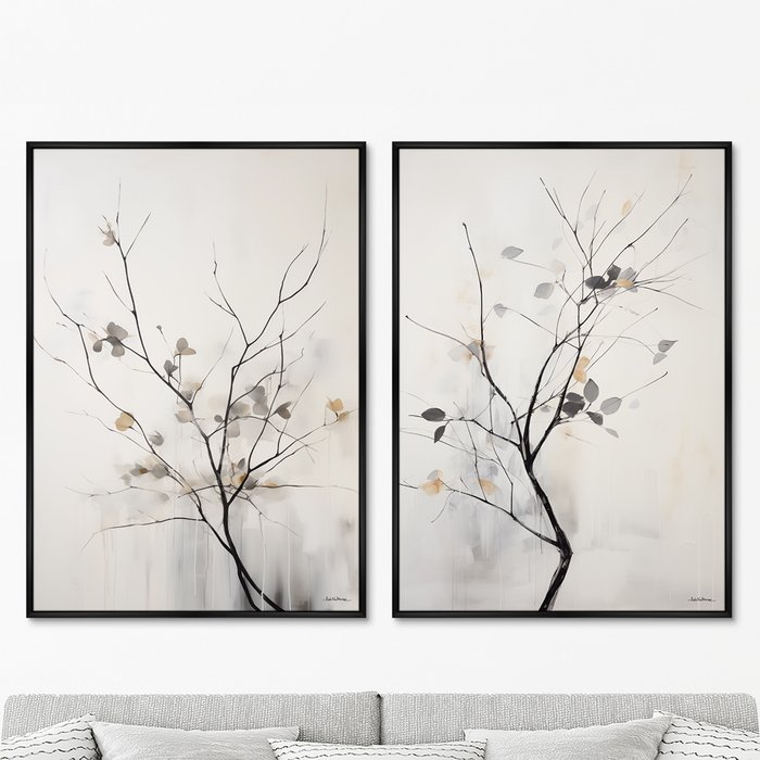 Набор из двух репродукций картин Branches, autumn colors, 2024г. - купить Картины по цене 49998.0 Набор из двух репродукций картин Branches, autumn colors, 2024г. - купить Картины по цене 49998.0