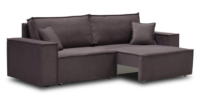 Диван-кровать Фабио коричнево-фиолетового цвета - лучшие Прямые диваны в INMYROOM