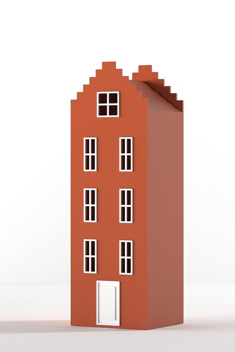 Шкаф-домик Брюгге Medium терракотового цвета - купить Детские шкафы по цене 62290.0