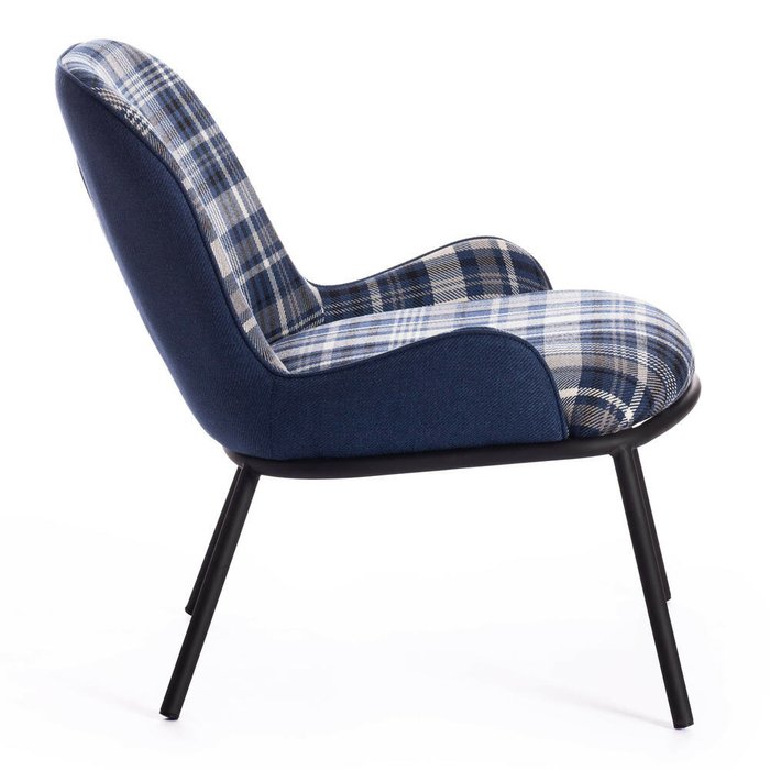 Кресло Duken синего цвета - купить Интерьерные кресла по цене 10290.0