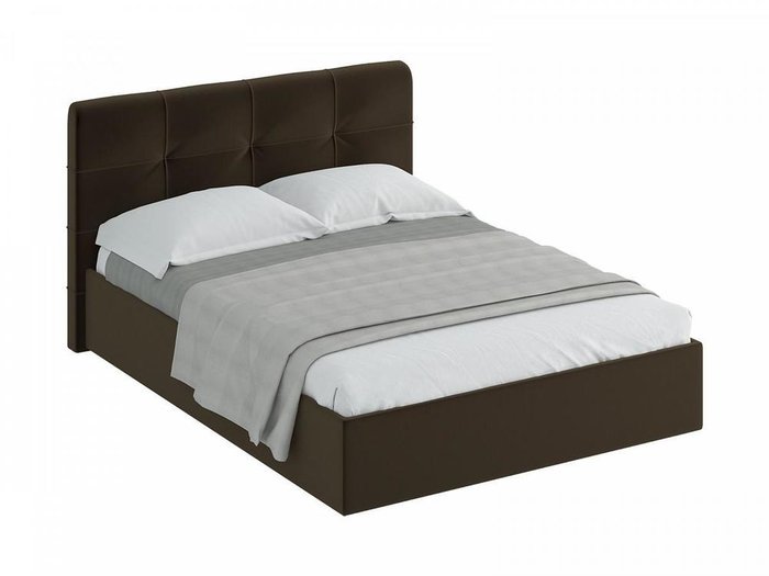 Кровать Queen Anna L темно-коричневого цвета 160х200
