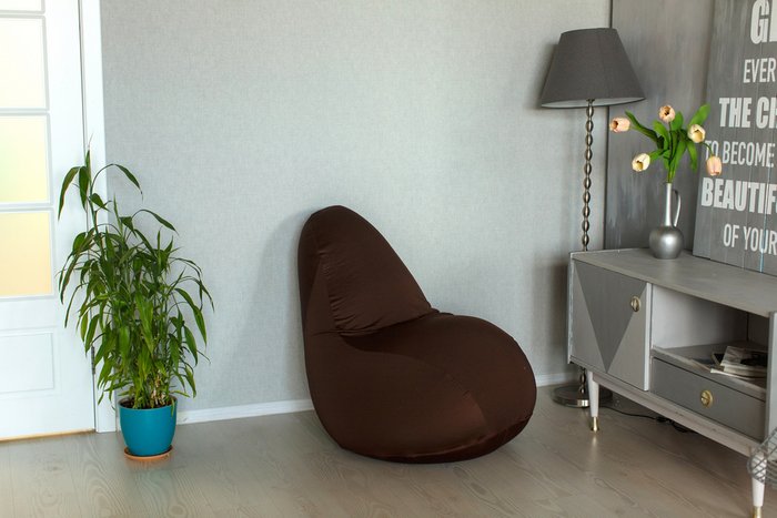 Кресло Flexy коричневого цвета - лучшие Бескаркасная мебель в INMYROOM