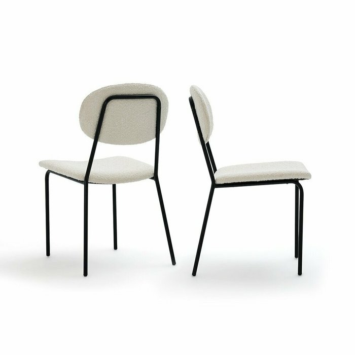 Комплект из двух стульев из малой пряжи Orga светло-бежевого цвета - купить Обеденные стулья по цене 28274.0