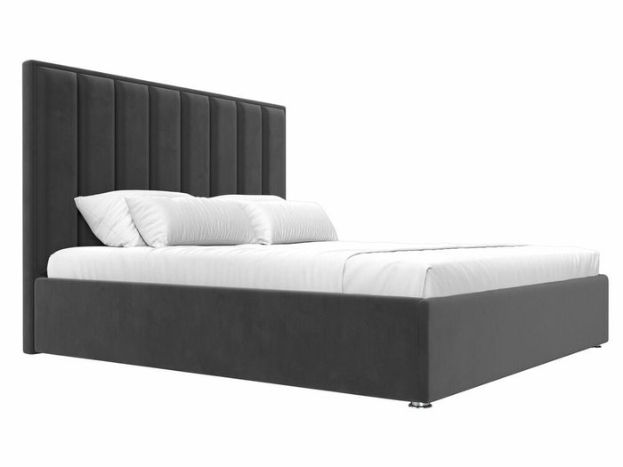 Кровать Афродита 160х200 с подъемным механизмом серого цвета - лучшие Кровати для спальни в INMYROOM