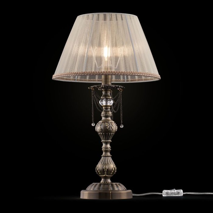 Настольная лампа Rapsodi с металлическим основанием - купить Настольные лампы по цене 9590.0