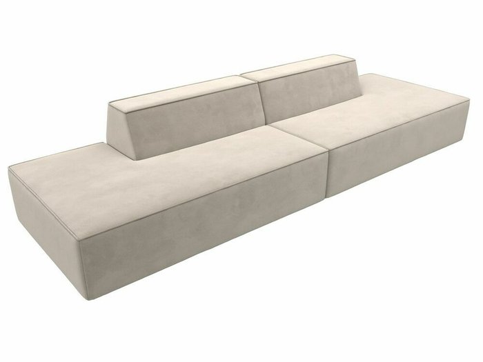 Прямой модульный диван Монс Лофт бежевого цвета - лучшие Прямые диваны в INMYROOM