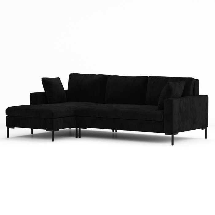 Угловой-диван Kona черного цвета - купить Угловые диваны по цене 179000.0