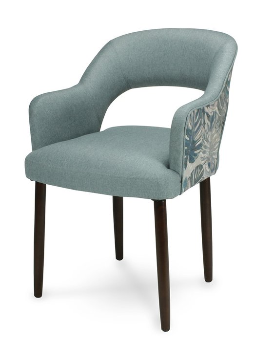 Стул-кресло мягкий Melia синего цвета