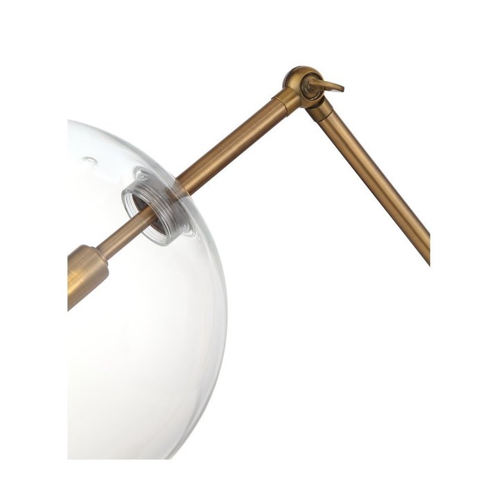 Настольная лампа Sandro с прозрачным плафоном - купить Настольные лампы по цене 15510.0
