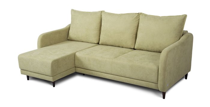 Угловой диван-кровать Бьёрг светло-зеленого цвета - купить Угловые диваны по цене 72570.0