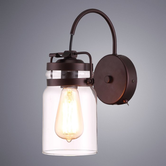 Бра Arte Lamp Bene с плафоном из стекла - купить Бра и настенные светильники по цене 3150.0