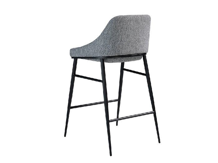 Полубарный стул серого цвета - купить Барные стулья по цене 56990.0