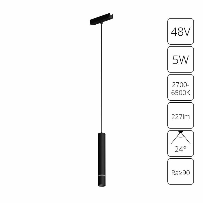 Магнитный трековый светильник Arte Lamp RAPID SMART A2959PL-1BK Магнитный трековый светильник Arte Lamp RAPID SMART A2959PL-1BK