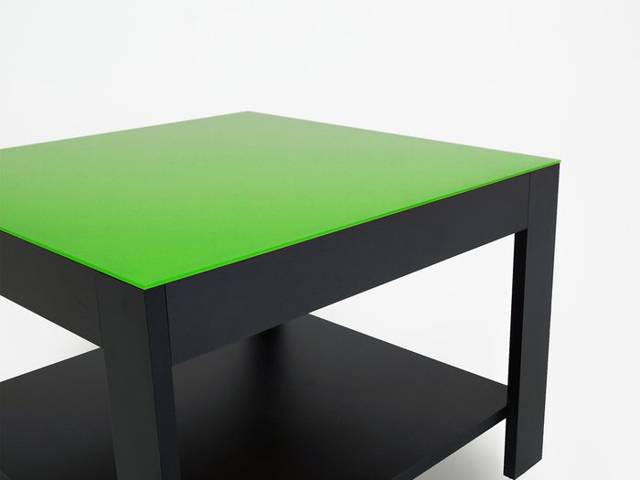 Стол журнальный Cubik с зеленой столешницей - купить Кофейные столики по цене 4900.0
