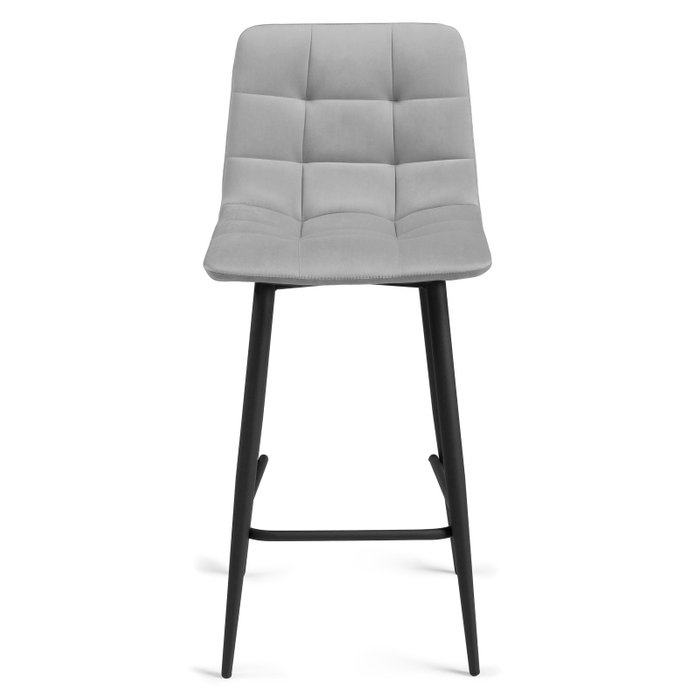 Стул полубарный Чилли К светло-серого цвета - купить Барные стулья по цене 5990.0