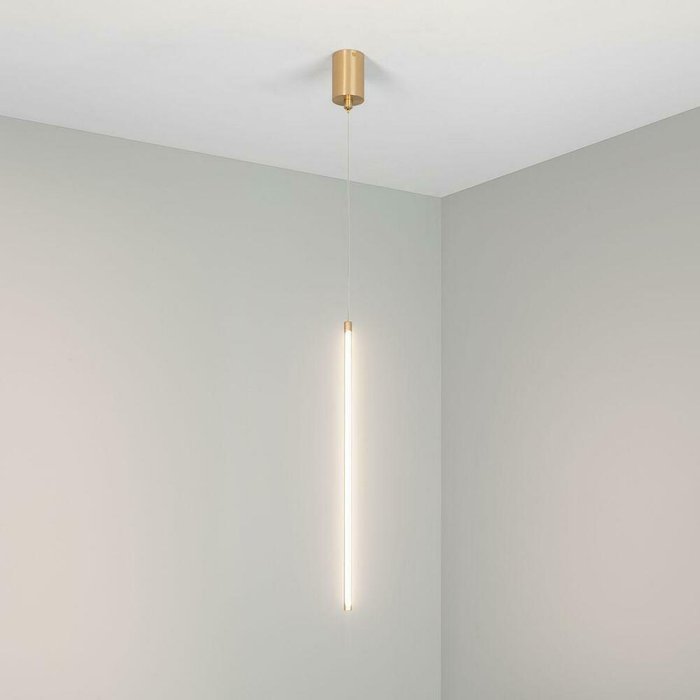 Подвесной светодиодный светильник Umbra золотого цвета - лучшие Подвесные светильники в INMYROOM