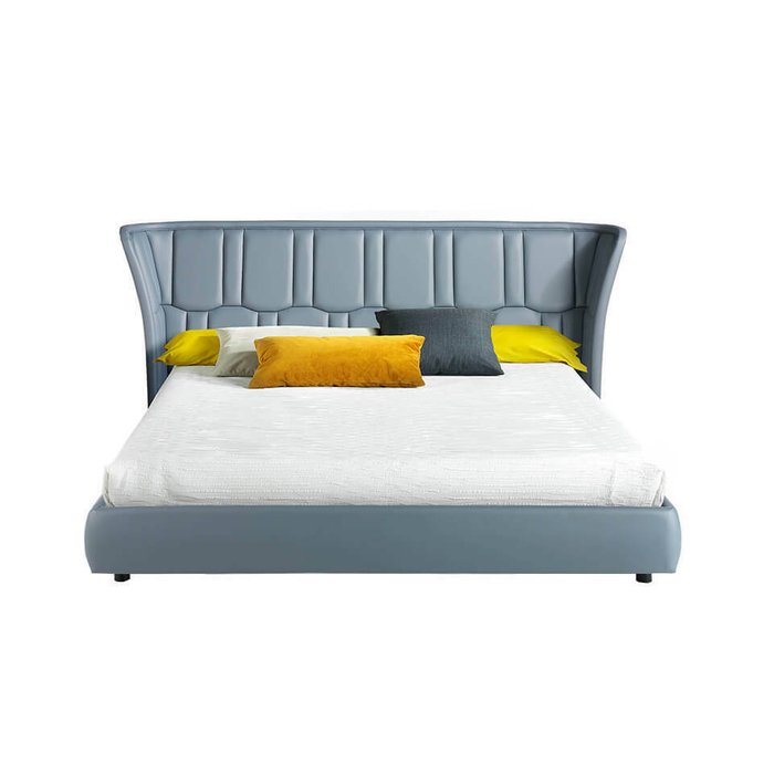 Кровать  с обивкой из кожзаменителя 180х200 - купить Кровати для спальни по цене 354990.0