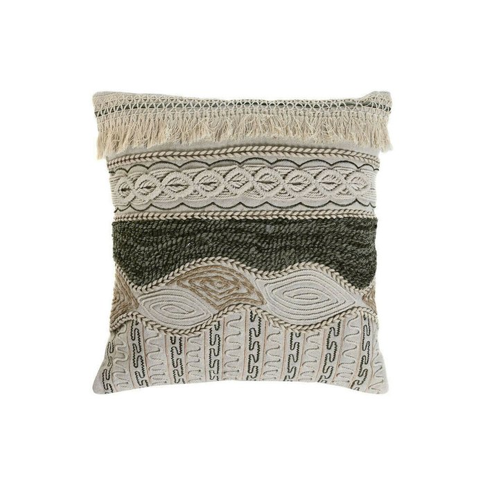 Подушка Boho 45х45 бежевого цвета