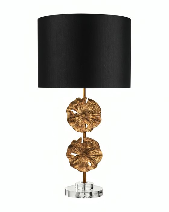 Настольная лампа Энкам с черным абажуром