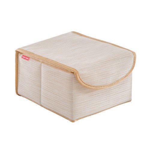 Коробка для хранения Casy Home с крышкой бежевая - купить Декоративные коробки по цене 860.0