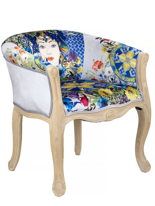 Кресло Рапсодия синего цвета - купить Интерьерные кресла по цене 42420.0