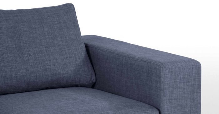 Модульный диван MORTI синего цвета - лучшие Угловые диваны в INMYROOM