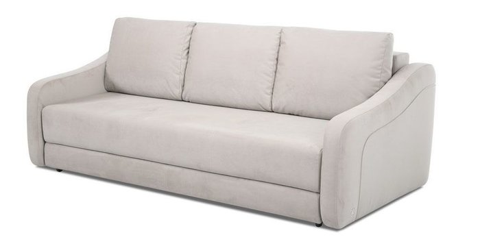 Прямой диван-кровать Иден светло-серого цвета - купить Прямые диваны по цене 68142.0