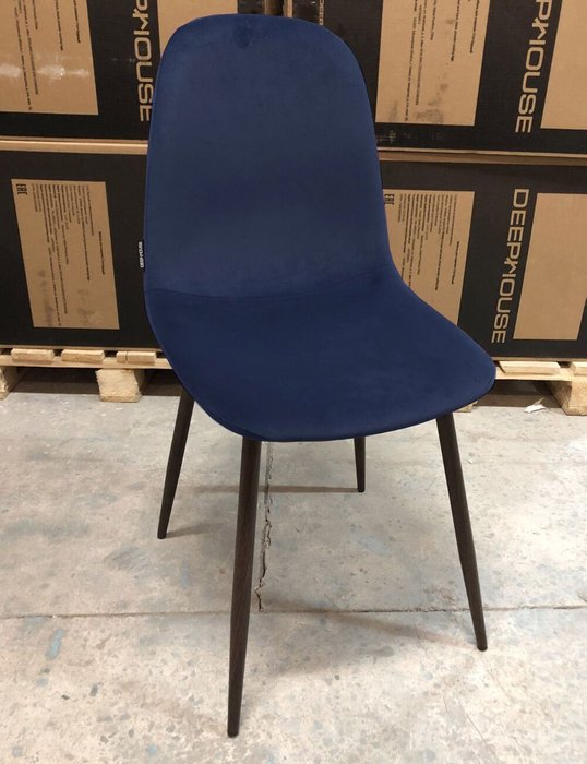 Стул Копенгаген сине-коричневого цвета - купить Обеденные стулья по цене 6990 Стул Копенгаген сине-коричневого цвета - купить Обеденные стулья по цене 6990