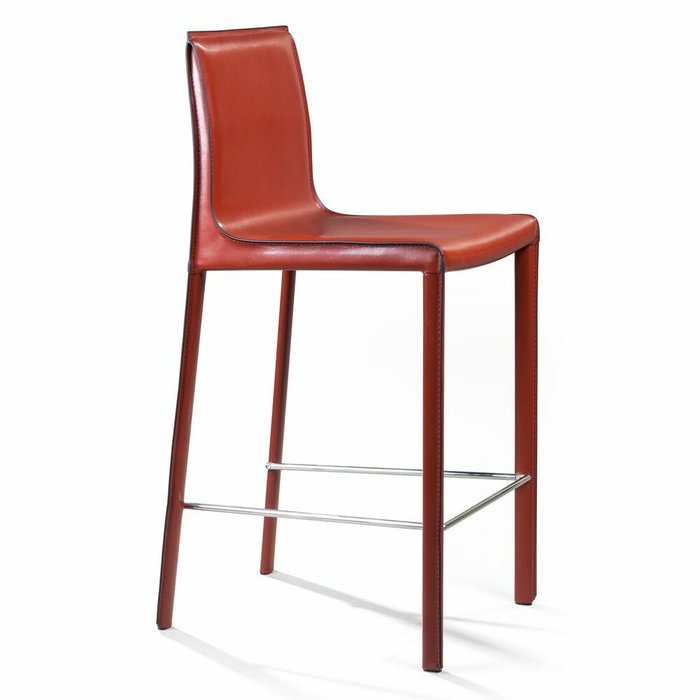 Стул полубарный Barrie красного цвета - лучшие Барные стулья в INMYROOM